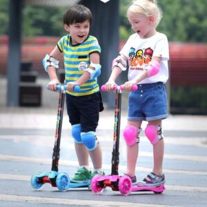 Patinete com 3 Rodas Brinquedo com Luz 3 Altura Patinete Infantil