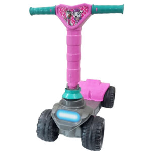 Patinete Infantil 4 rodas Menina Rosa 2 a 5 anos 64cm Altura 4