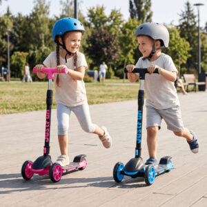 Patinete Infantil Radical 3 Rodas Dobrável Portátil Altura Ajustável