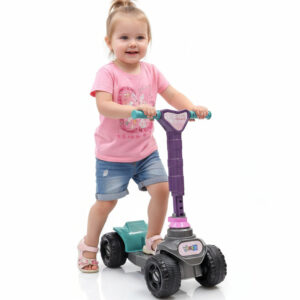 Patinete Infantil Spider Girl Aranha 4 Rodas Menina Tiffany com