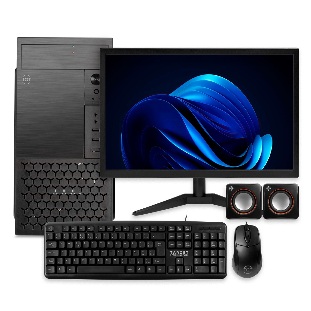 PC Completo Mancer, Intel Core i3, 8GB DE RAM, SSD 240GB, Monitor Kit