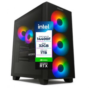 PC Gamer Aura BluePC Intel i5 14400F, B760, Rtx 5060 8GB, 32GB, SSD