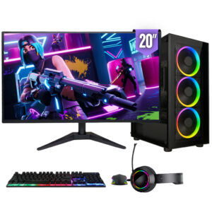 PC Gamer Completo BluePC Force, Ryzen 5, Radeon RX, 8GB, SSD 256GB