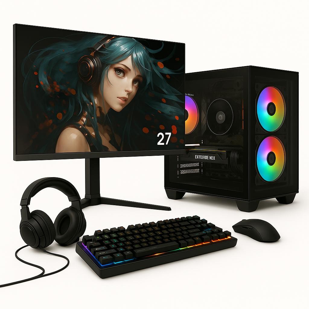 PC Gamer Completo Skill Ryzen 7 5700G, 16GB, SSD 512GB M.2, Monitor — Informática