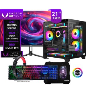 PC Gamer Completo Trigger I, Amd Ryzen 5 5600GT 16GB RAM SSD M.2 1TB