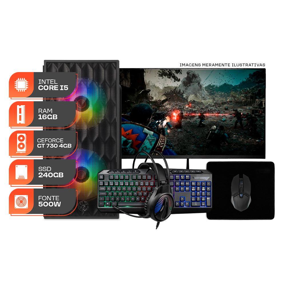 PC Gamer Forge, Intel Core Core i5, GT 730 4GB, 16GB DE RAM, SSD — Informática
