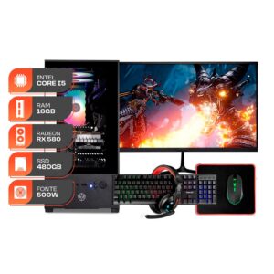 PC Gamer Forge, Intel Core i5, RX 580 8GB, 16GB DE RAM, SSD 480GB