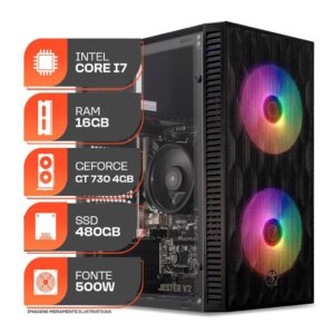 PC Gamer Forge, Intel Core i7, GT 730 4GB, 16GB DE RAM, SSD 480GB