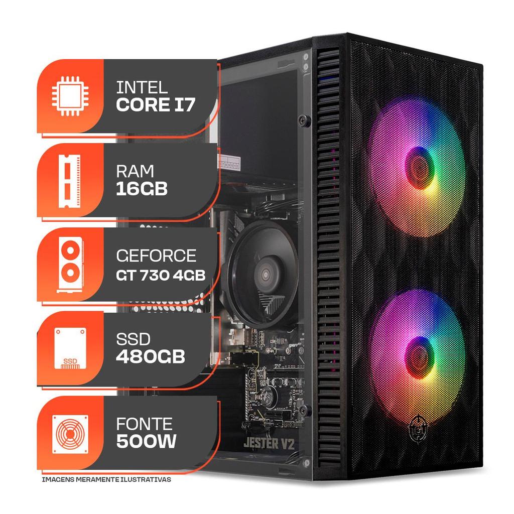 PC Gamer Forge, Intel Core i7, GT 730 4GB, 16GB DE RAM, SSD 480GB