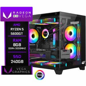 PC Gamer Ninja Trigger, Amd Ryzen 5 5600GT, 8GB DDR4, SSD 240GB