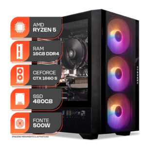 PC Gamer Spectrum, Amd Ryzen 5 5500, GeForce Gtx 1660 Super 6GB, 16GB