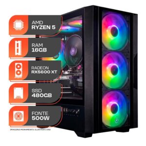 PC Gamer Spectrum, Amd Ryzen 5 5500, Radeon RX 5600 XT 6GB, 16GB