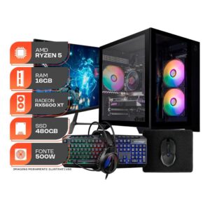 PC Gamer Spectrum, Amd Ryzen 5 5500, Radeon RX 5600 XT 6GB, 16GB