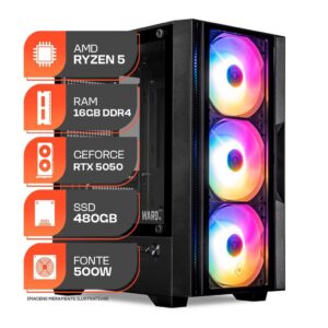 PC Gamer Spectrum, Amd Ryzen 5 5500, Rtx 5050 8GB, 16GB DDR4, SSD