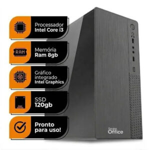PC Office Smart, Intel Core I3, 8gb De Ram, Ssd 120gb, Intel Hd