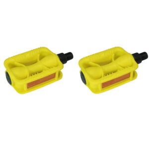 Pedal Bicicleta Infantil Rosca Fina 1 2 Sem Esferas Amarelo