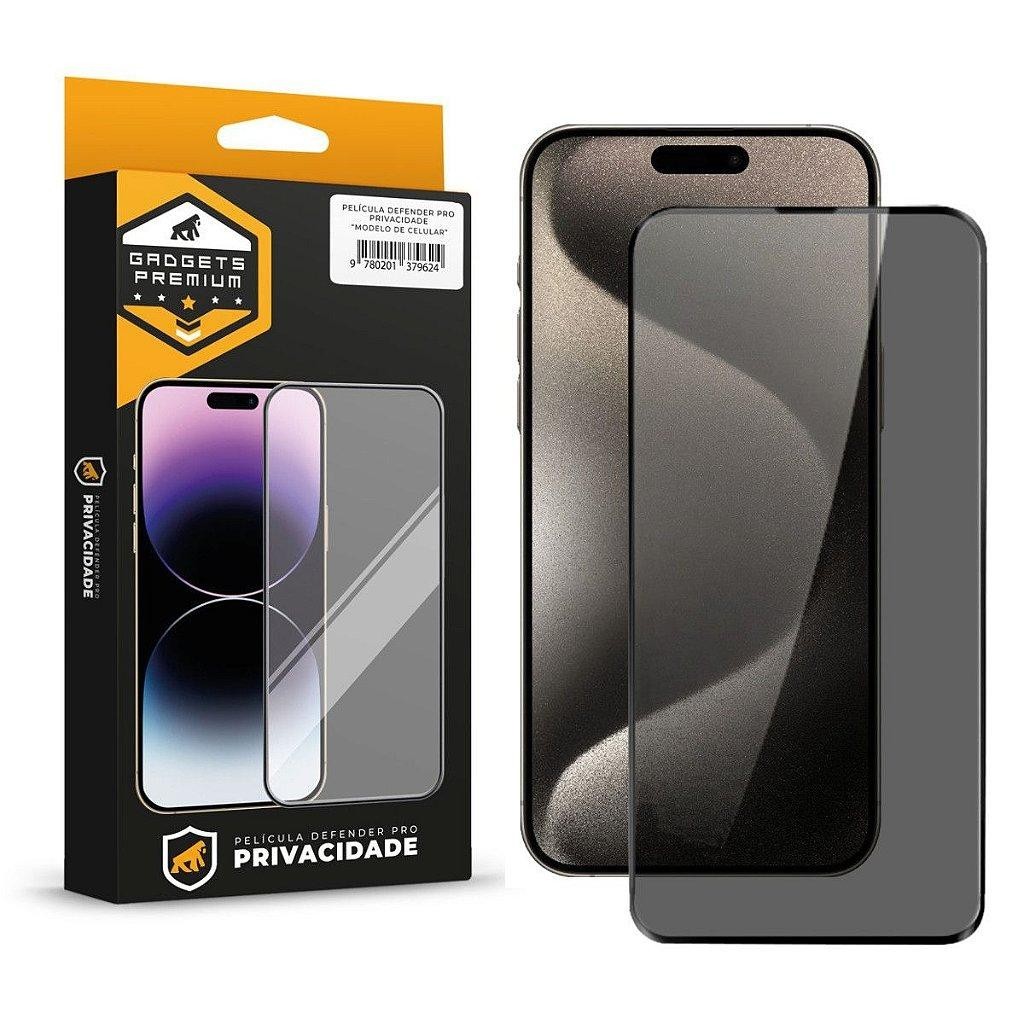 Película de Vidro 5D Privacidade Gshield Defender Pro para iPhone 15 — Celulares e Acessórios