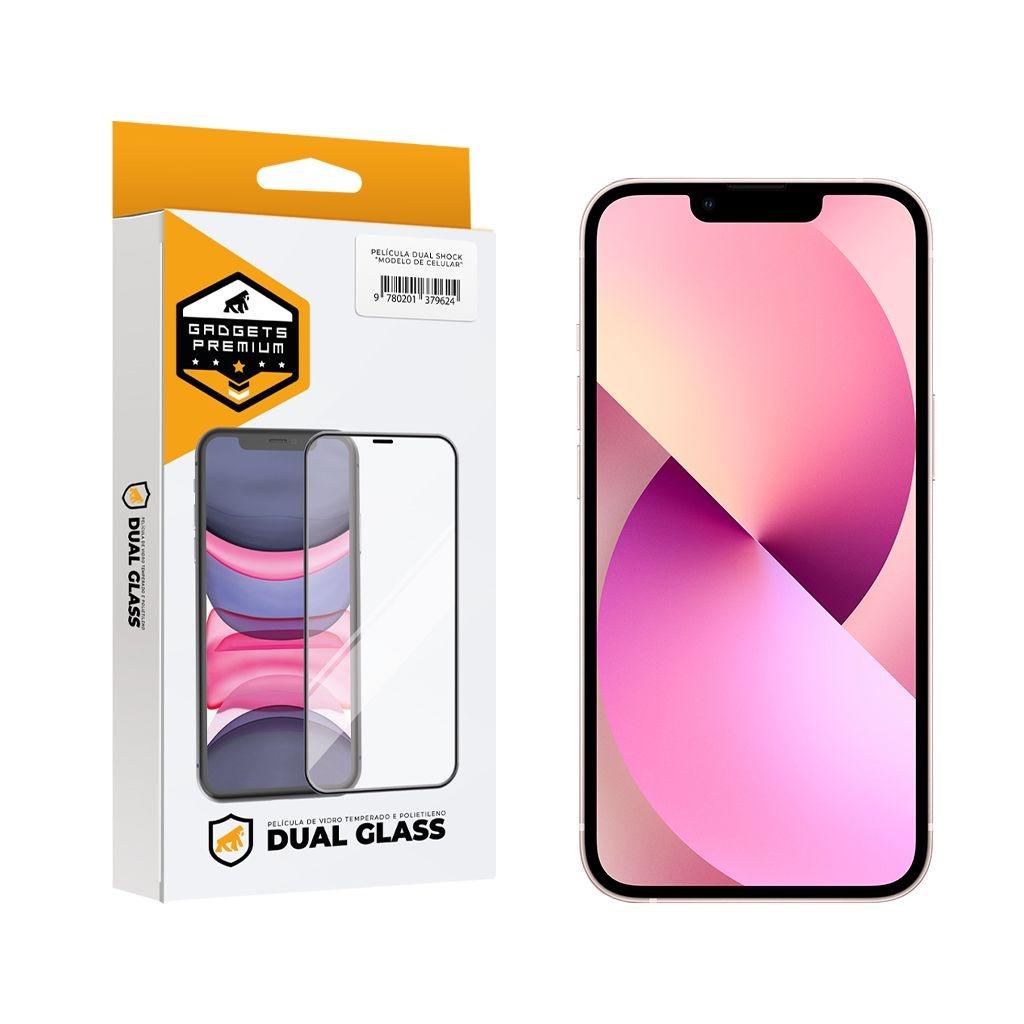Película Dual Glass para iPhone 13 Preto Gshield