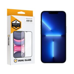 Película Dual Glass para iPhone 13 Pro Max Preto Gshield