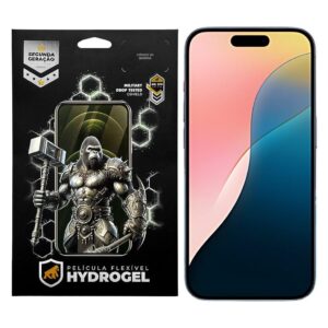 Película Hydrogel para iPhone 16 Proteção HD Contra Impactos e