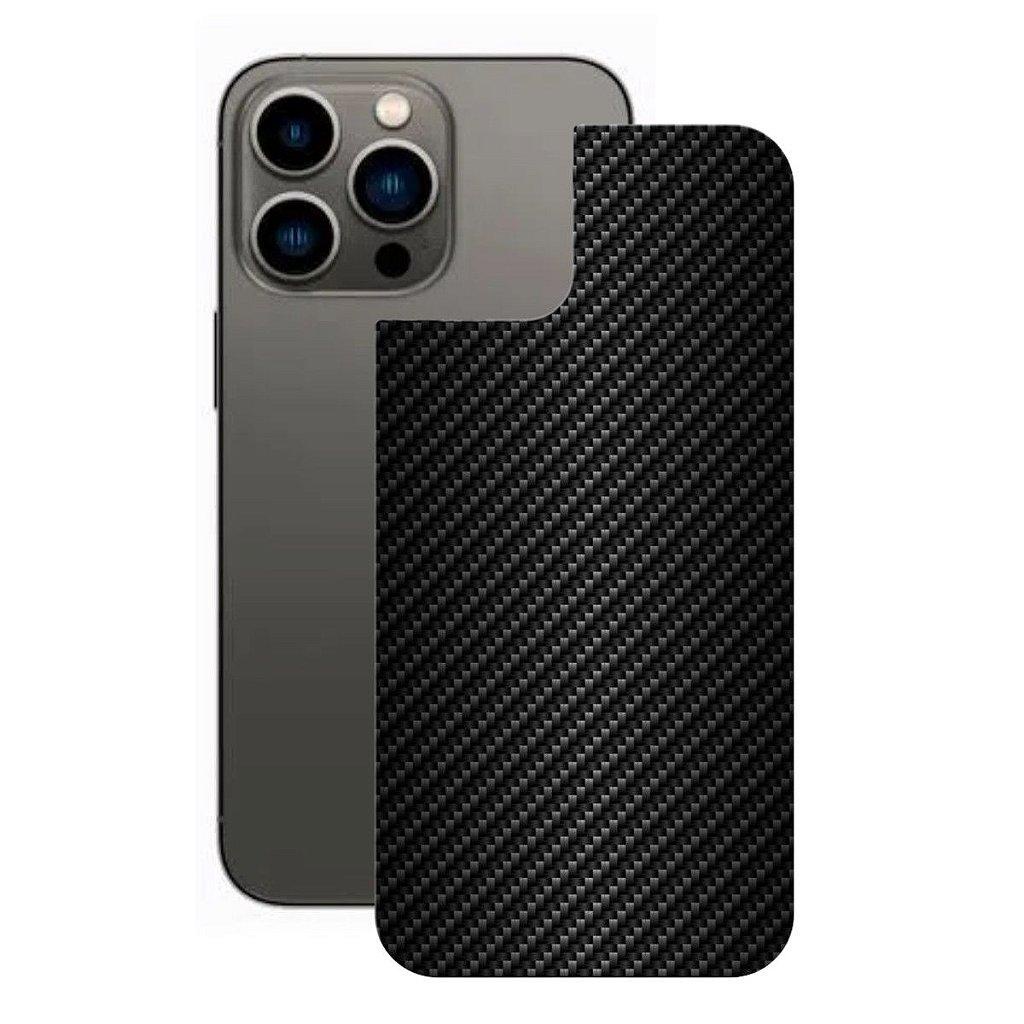 Película para iPhone 13 Pro Traseira de Fibra de Carbono Preta Gshield — Celulares e Acessórios