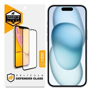 Película para iPhone 15 Defender Glass Preta Gshield