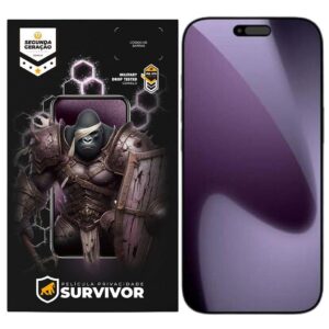 Película para iPhone 17 Pro Max Privacidade com Aplicador Survivor