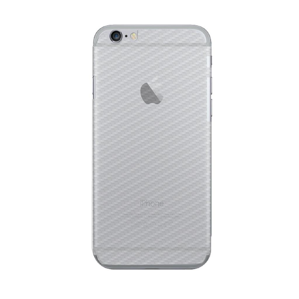 Película Traseira de Fibra de Carbono Transparente para Iphone 6 e 6s