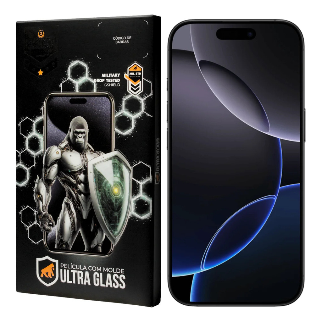 Película Ultra Glass iPhone 9H Anti Impressões e Reflexo Gshield — Celulares e Acessórios