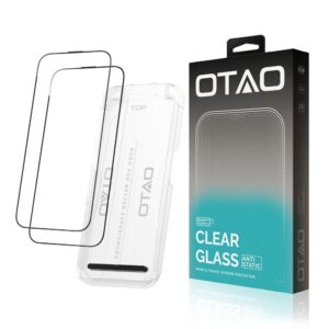 Película Vidro 2.5D iPhone 16 15 Otao 0.33mm Pacote 2un