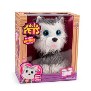 Pelúcia Adota Pets Cachorrinho Max com Acessórios e Certificado de