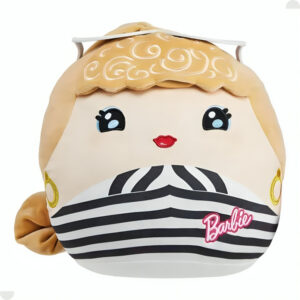 Pelúcia Barbie Cuutopia 25cm Vestido Listrado Hxg90 Mattel