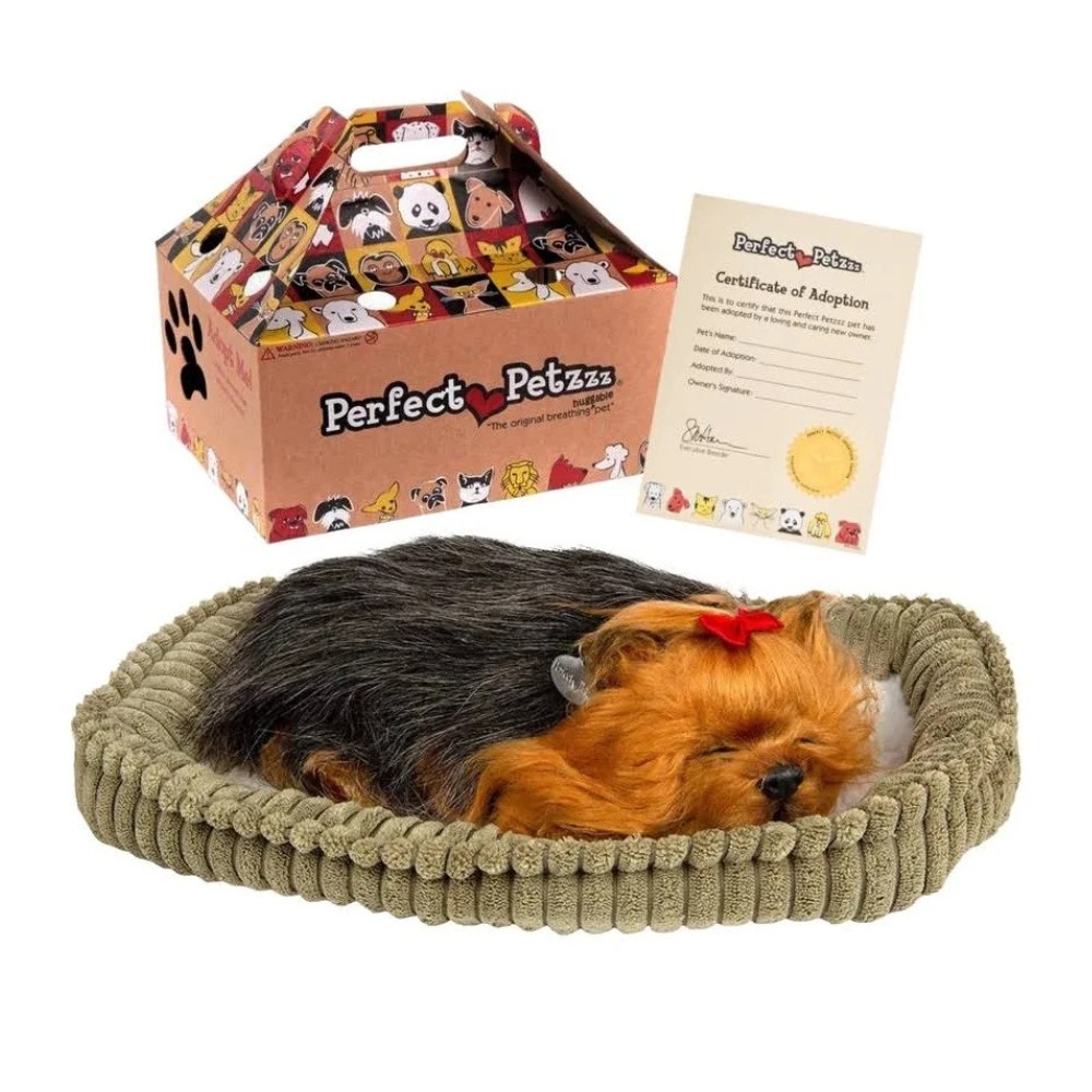 Pelúcia Cachorro Yorkshire Que Respira Perfect Petzzz Original PP9126B