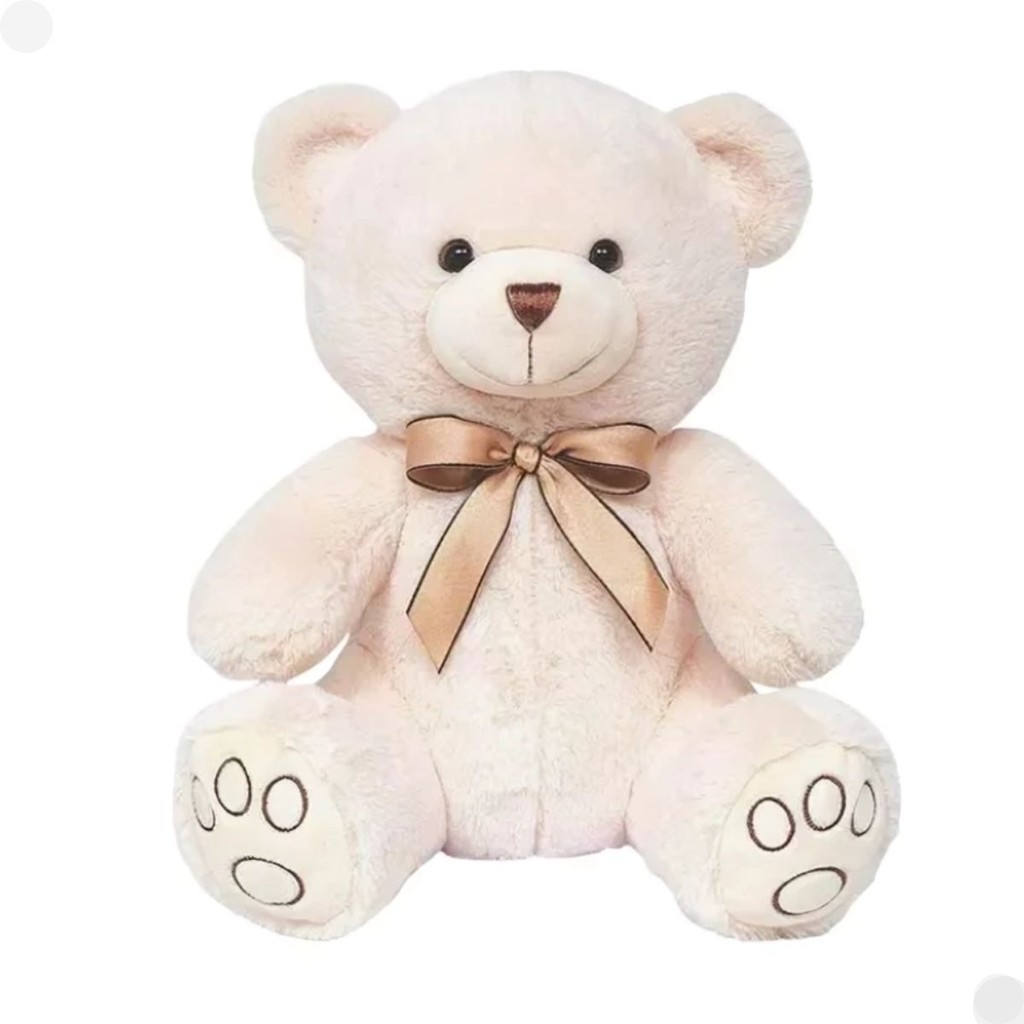 Pelúcia De Ursinho Bege Carinho 30cm 5899 Buba