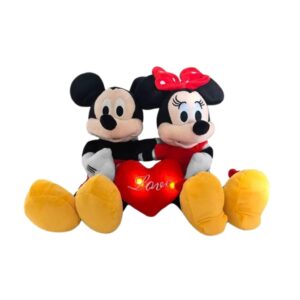 Pelúcia Disney Mickey e Minnie Dia dos Namorados Multikids