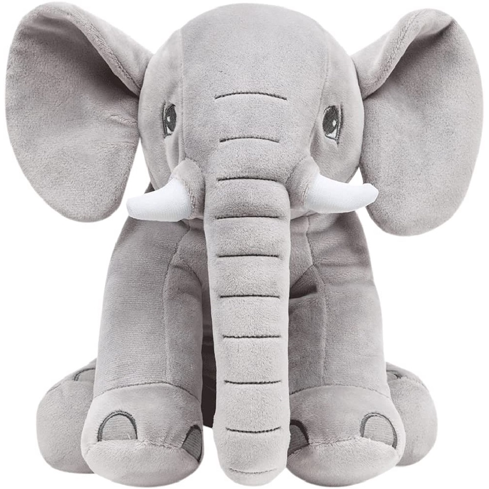 Pelúcia Infantil Elefantinho Cinza 10742 Buba — Brinquedos