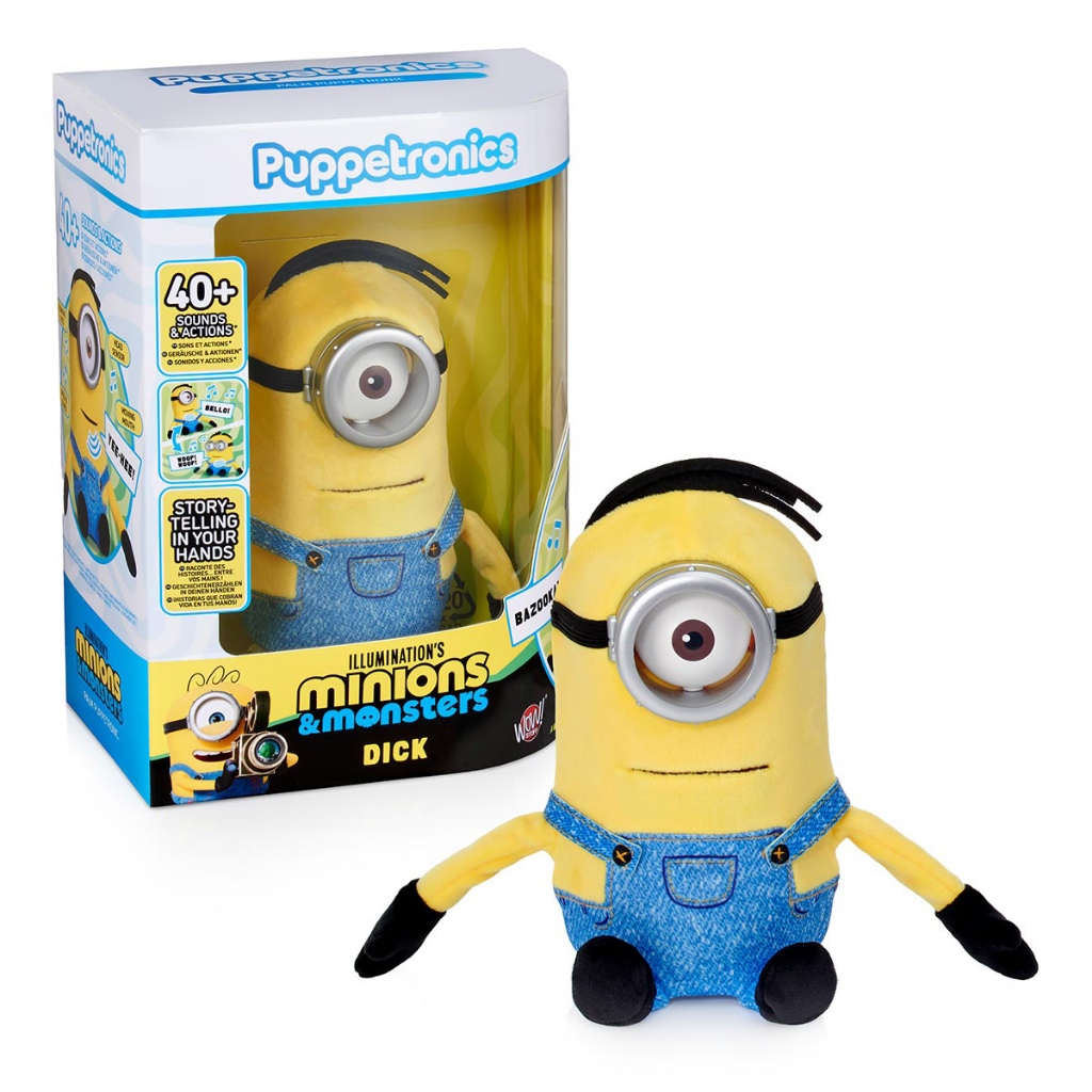 Pelúcia Interativa Dick Puppetronics Minions Monstros