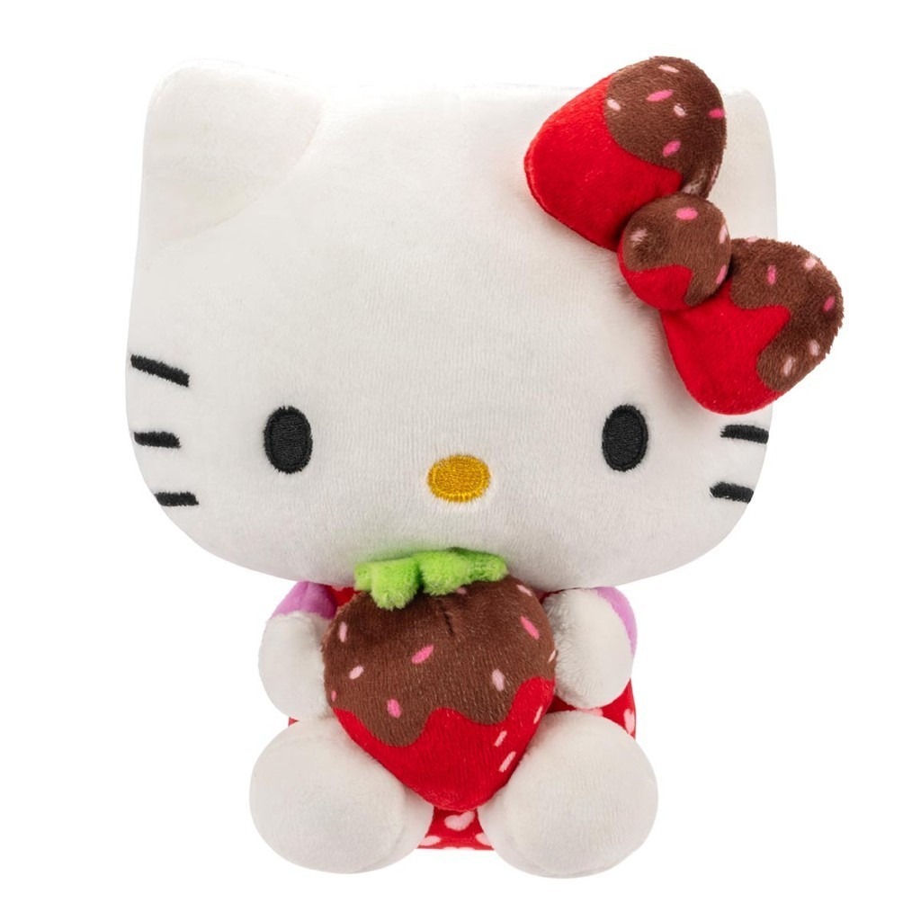 Pelúcia Love 18cm da Hello Kitty Morango Hello Kitty Amigos — Brinquedos