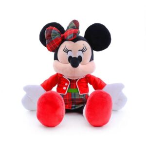 Pelúcia Minnie c Vestido e Casaco Xadrez 40 cm 1 unid
