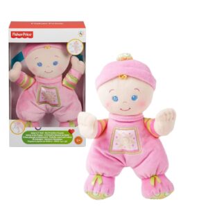 Pelúcia Primeira Boneca do Bebê Fishe Pricer Rosa Mattel