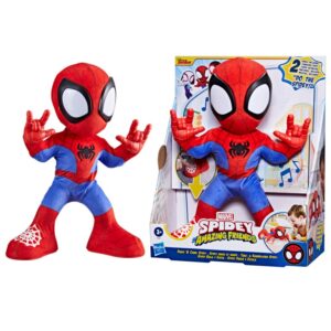 Pelúcia Spidey Amigos Homem-Aranha Marvel com Sons Movimento 30cm