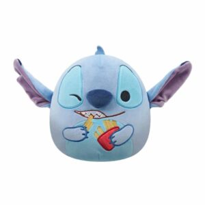 Pelúcia Squishmallows 20cm do Stitch com Batata Frita Disney Sunny