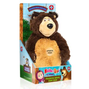 Pelúcia Urso Masha e o Urso Com Som Brinquedos Estrela