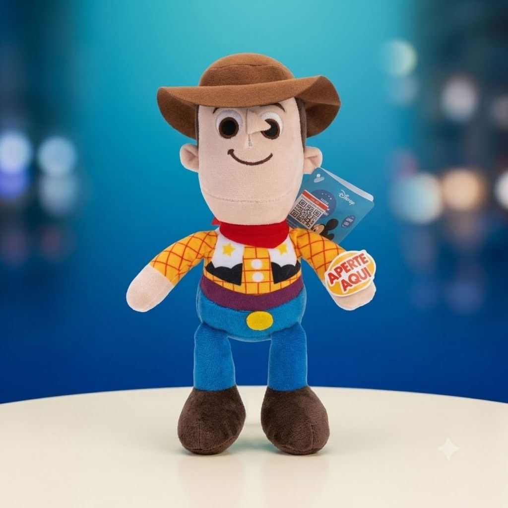 Pelúcia Woody com Luz e Som Toy Story 27cm Disney Original 1 unidade