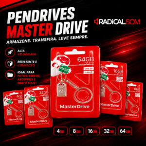 Pendrive Mini USB 2.0 MasterDrive Premium Class 10 4G 8G 16G 32G