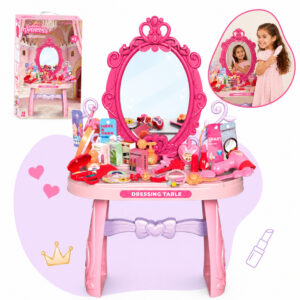 Penteadeira Infantil Princesa Completa Espelho Real Acessórios