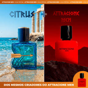 Perfume Attracione Men Kit Adonis Citrus e Attracione Men Lançamento
