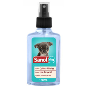 Perfume Colônia para Filhotes 120 ml Sanol Dog