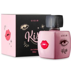 Perfume Deo Colônia Kiss Com Caixa Feminino 100ml Ciclo Cosméticos