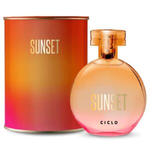 Perfume Deo Colônia Sunset Feminino com Lata Decorativa 100ml Ciclo